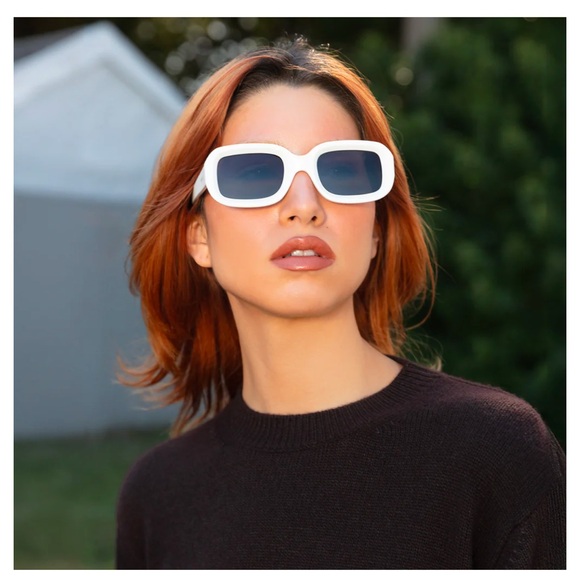 Illesteva White Vinyl Sunglasses